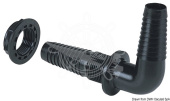 Osculati High Strength Thermopolymer Bulkhead Hose Fitting 90°