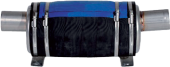 Allpa Stainless Steel Waterlock & Muffler, Hose Connection Ø100mm, In=0°, Out=0°, 24L
