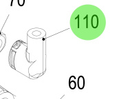 Steyr O910111-0 - Rubber Protection Cap for Battery Cable on Steyr Engines