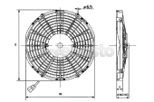 Webasto 62080051S2A - Fan 12V D280 1630 m3-h