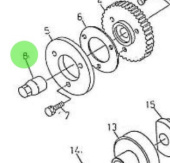 Nanni Diesel 970302839 - Cap Nut for Injection Pump Camshaft Assemblies