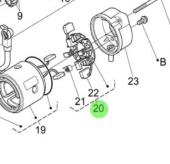 Nanni Diesel 970313686 - Starter Brush Holder Assembly for N4 Series Engines