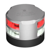 Lopolight 200-014G2+012G2S - Navigation Light 360° Red And 360° White With Strobe Silver
