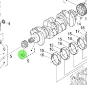 Nanni Diesel 970314866 - Pump Drive Gear for N4.85 and N4.100 Engines