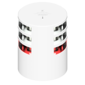 Lopolight 301-011KL+012+014-WH - Navigation Light 5NM 225° White + 2NM 360 White + 2NM 360 Red-White