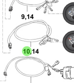Bukh 00112-5S114 - Battery Voltage Wiring Harness for R210J and S270J Instruments