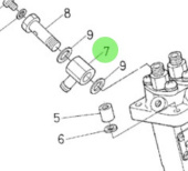 Nanni Diesel 970307599 - Injection Pump Eye Seal Fitting for N2.14 and N3.21 Engines