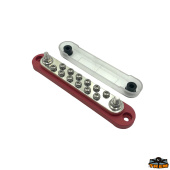 Trem L0612201 - Busbar 12xM4 2xM6 150A Red