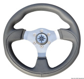 Osculati 45.138.02 - Tender Steering Wheel Grey/Polished Stainless Steel Ø 300 mm