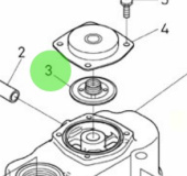 Nanni Diesel 970313503 - Breather Valve Assembly for Cylinder Head Cover