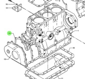 Bukh 000E4817 - Front End Cover Gasket for DV36 and DV48 Engines