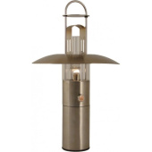 Delite 650107 - Storm Lantern / Oil Lamp Petrolux Stainless Steel Clear Glass 419 mm