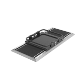 Zwaardvis 1010-F - Twintrack Rail Double Foot Release L= 1010mm