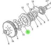 Nanni Diesel 970302101 - Ball Bearing for Camshaft Injection Pump