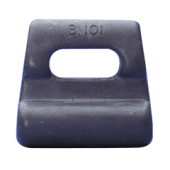Bainbridge B101 - Sail Slide Internal Slug Aluminum, Nylon Coated Round 11 mm x 30 mm