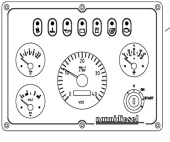 Nanni Diesel 674455 - Control Panel for T4 Series Engines
