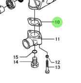 Bukh 000E4726 - Elbow Gasket for DV36 and DV48 Circulation Pumps