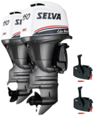 Selva Outboard Engine 2x Killer Whale 150EFI-16V, E.ST.L.PT., 2x 150HP