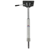 Allpa King-Pin Power Rise Sit Down 360°, 16" To 22", Pedestal Satin