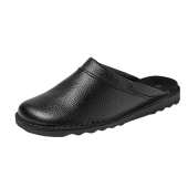 Swedish Slipper Black Leather AS, Size 41