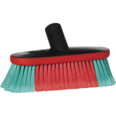 Vikan 526952 - Long Handled Scrubbing Brush + Bumper and Water Hole 23 cm