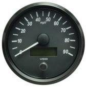 VDO A2C3832870001 - SingleViu Speedometer 90 Mph Black 100mm