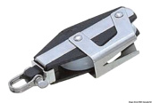 Viadana Plastinox Fiddle Block with Cam Cleat and Swivel or Fixed Head for Rope up to 8-12 mm, 34-56 mm Sheave