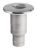 Osculati 20.866.39 - WASTE deck plug polished AISI316 38mm 96.3mm