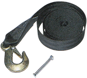 Allpa Trailer Winch Webbing With Hook, 4500x50mm (Breaking Force 2200kg)