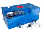 Albin 03-02-010 - 72L Waste Water Tank CPL with Macerator 12V