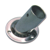 Trem AISI 316 Stamped Stainless Steel 60° Round Base for Ø22–25 mm Pipe