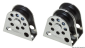 Viadana Vertical Footblocks with Delrin Ball Bearing Pulleys for 6-8 mm Rope, 22-28 mm Sheaves