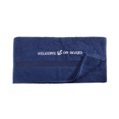 Captain's Collection Towel Welcome On Board Embroidered 50 x 100 cm Navy