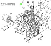 Nanni Diesel 970310407 - Timing Gear Case Assembly for N4 Series Engines