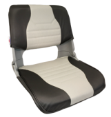 Allpa Boat Chair Model 'Skipper', Folding, Grey With Matching Grey/Anthracite Upholstery