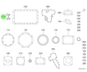 Bukh 1G464-9936-4 - Lower Gasket Kit for EPA48 Engines