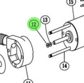 Jabsco 92700-0910 - Lip Seal 5/16idx3/4odx.172