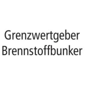 Marine Fuel Bunker Limit Sensor Identification Sticker "Grenzwertgeber Brennstoffbunker", German, Soft PVC, 100×40 mm