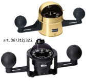 Ritchie Compass 'Globemaster D-5-S-B', 12/24/32v, Binnacle Mount, Dial Ø127mm/2 Of 5°, Black