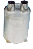 Allpa Stainless Steel Waterlock, Vertical, Hose Connection Ø40mm, H=200mm, Ø160mm