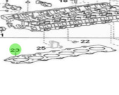 Nanni Diesel 970312537 - Mark 1 Cylinder Head Gasket for T6 Engines