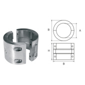 E. Polipodio AN029 Zinc Shaft Collar Anode, Shaft Ø90 mm