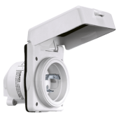 Allpa NEMA-16A Shore Power Inlet, Plastic, 16a/230v, Earthed, With Weatherproof Cover, IP56