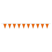 String of Flags Orange Polyester 12 m – 30 Flags, 20 x 30 cm