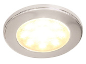 Hella Marine 2JA 980 820-117 - EuroLED 115 Down Lights With White Spacer 10-33V, Warm White LED, Stainless Steel Rim Bulk