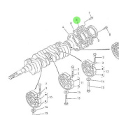 Nanni Diesel 970301984 - Bearing Cover for 4.190HE Engines