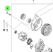 Bukh 11404-10656K - Flange Bolt for S270J Alternators