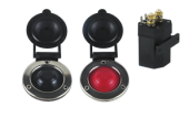 Allpa Stainless Steel Foot Switch 'Down', Black
