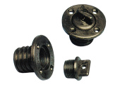Nuova Rade 43478 - Drain Sockets with 4-Holes and Plug, Ø43mm, Black