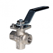 Three Ways Brass Ball Valve 1"1/4